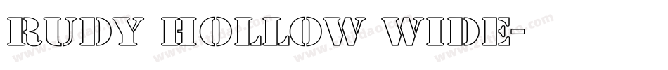 Rudy Hollow Wide字体转换